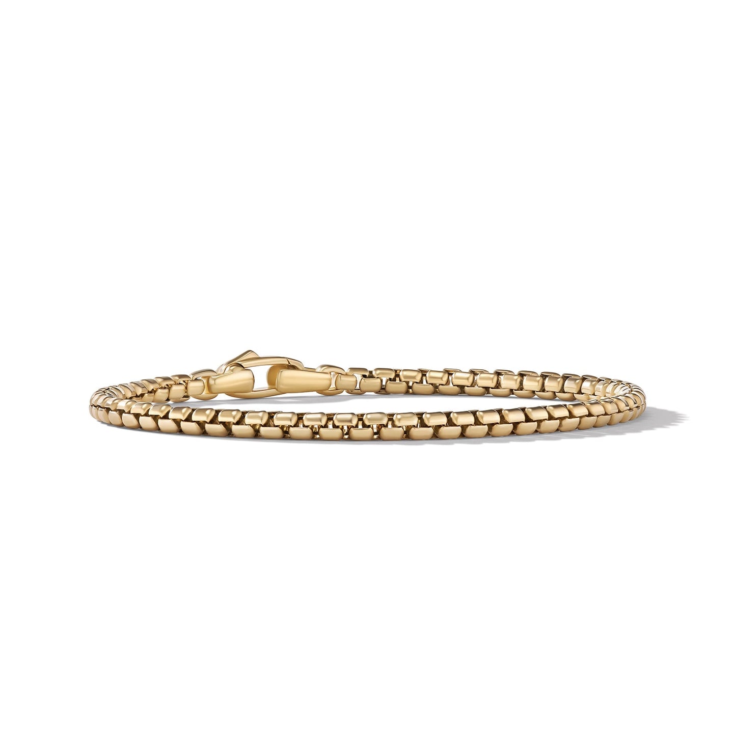 Box Chain Bracelet in Yellow Gold, 3.4mm