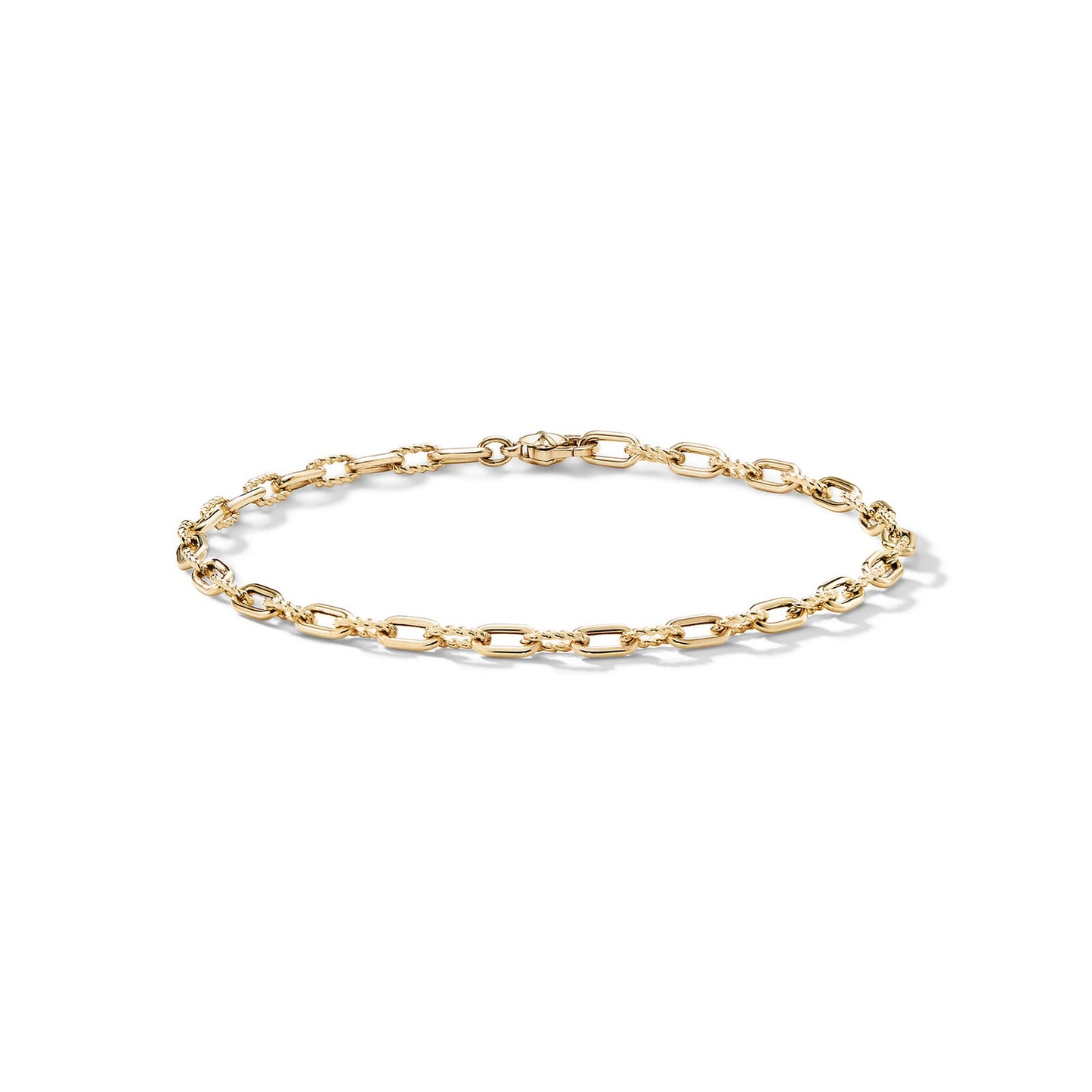 Madison® Chain Bracelet in Yellow Gold, 3mm