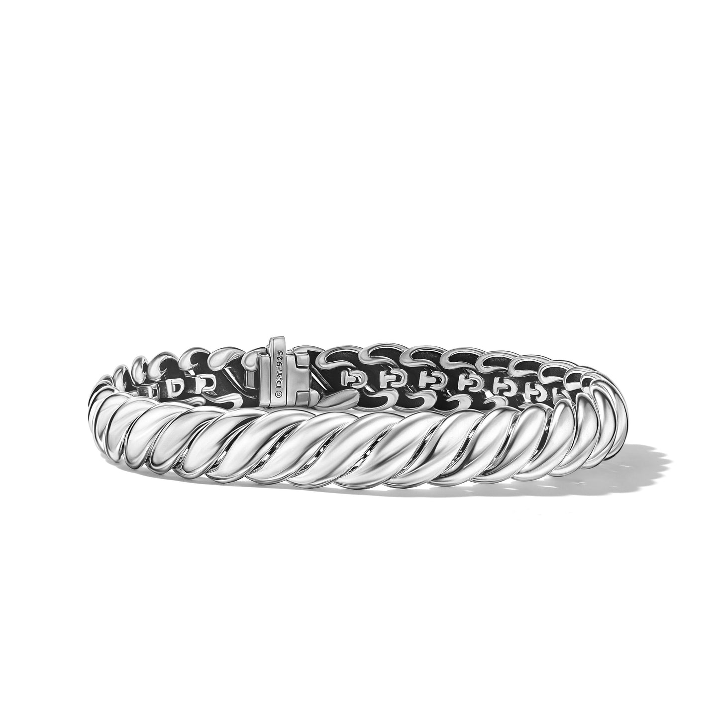 Sculpted Cable Bracelet in Sterling Silver, 8.5mm