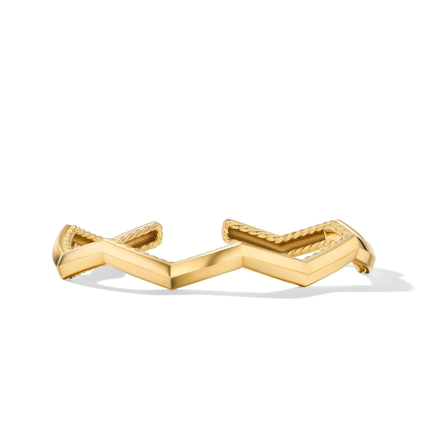 Zig Zag Stax™ Cuff Bracelet in Yellow Gold, 5mm