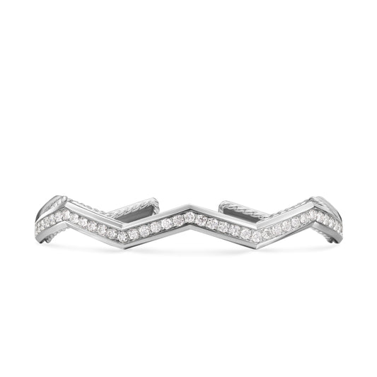 Zig Zag Stax™ Cuff Bracelet with Diamonds, 5mm