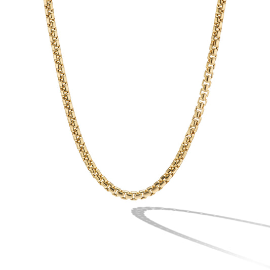 Box Chain Necklace in Yellow Gold, 2.7mm