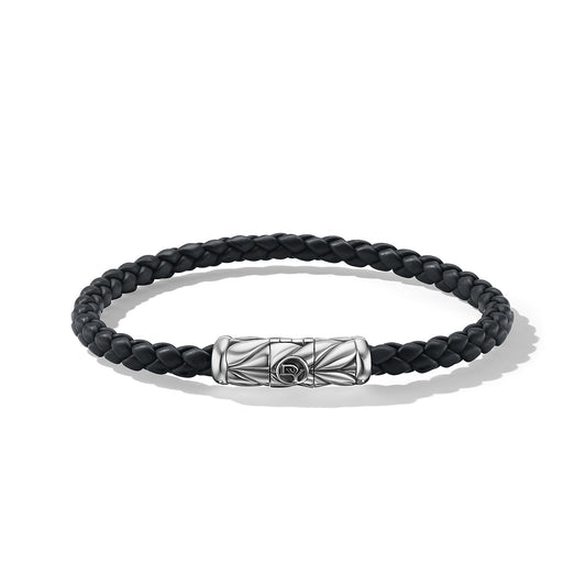 Chevron Woven Bracelet and Sterling Silver, 6mm