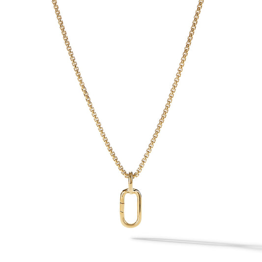 Lexington Amulet Holder in Yellow Gold, 21mm