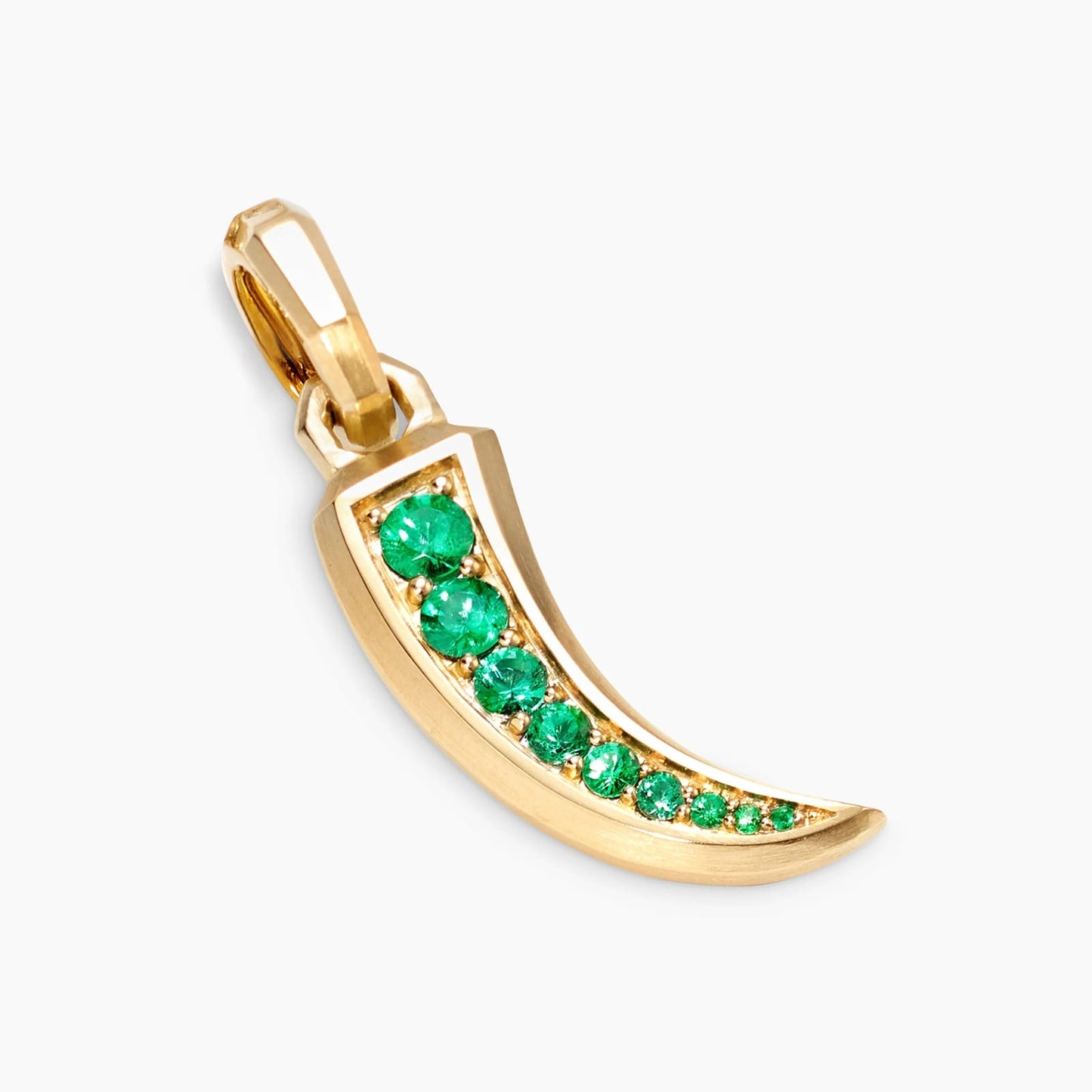 Petrvs® Claw Amulet in Yellow Gold with Emeralds, 30.7mm