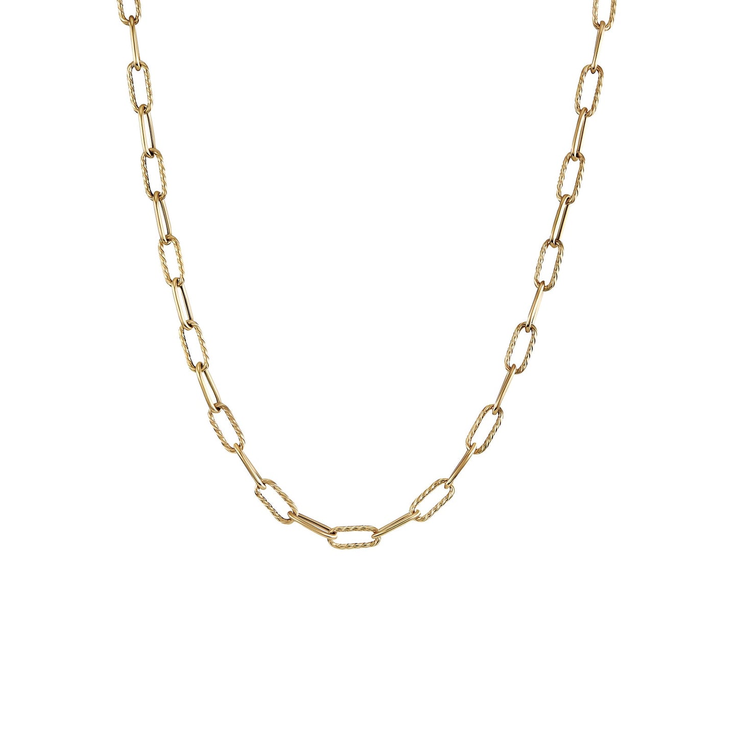 Madison® Chain Necklace in Yellow Gold, 4mm