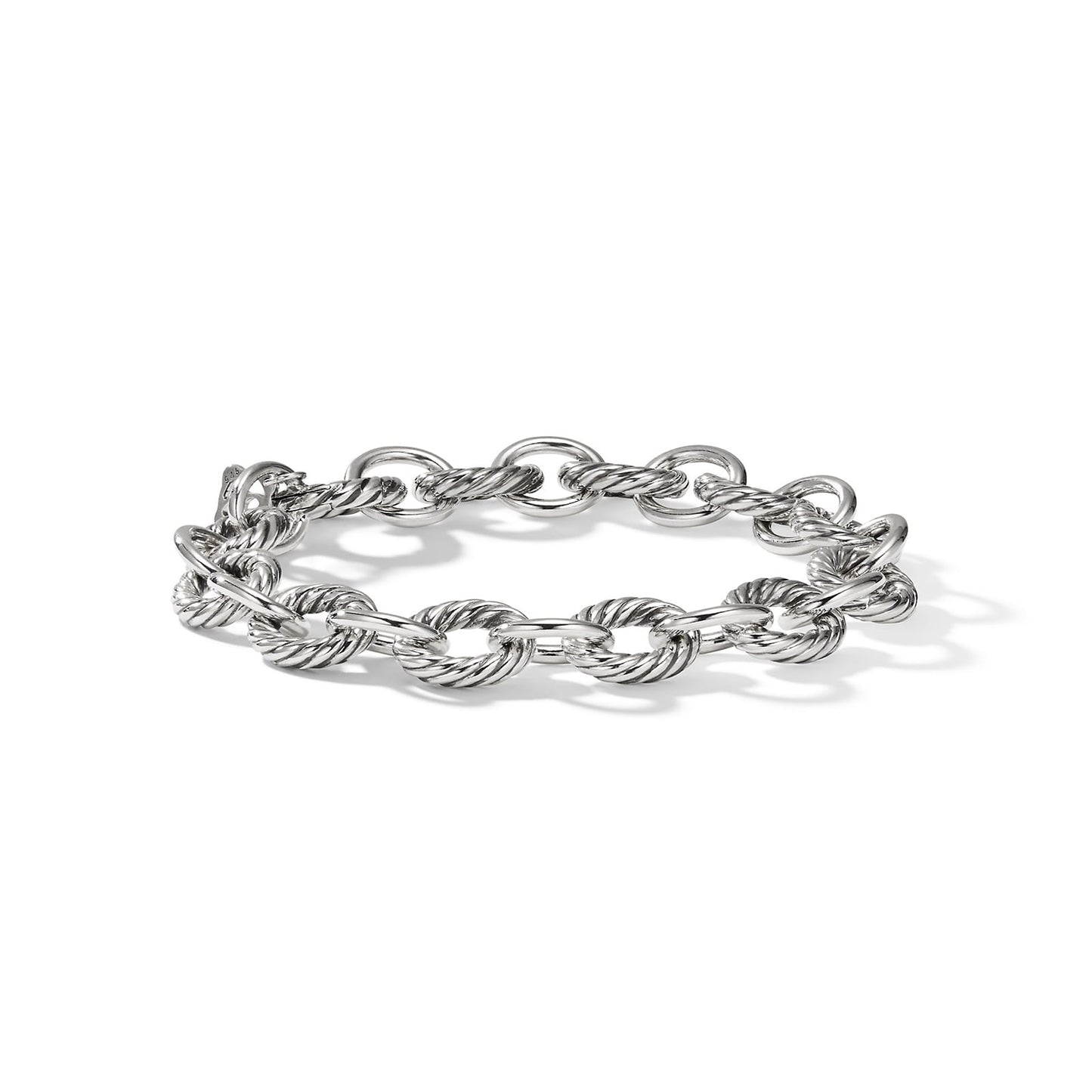 Oval Link Chain Bracelet in Sterling Silver, 10mm