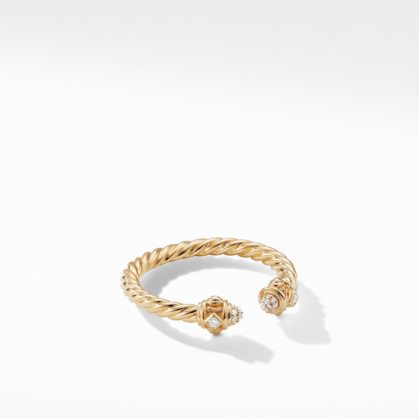 Renaissance Ring in Yellow Gold with Diamonds, 2.3mm