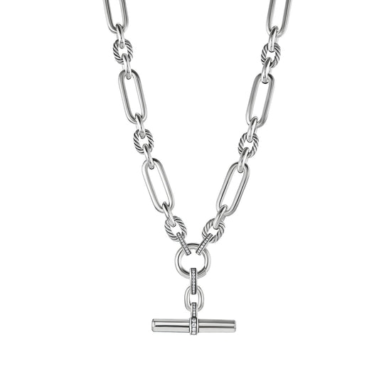 Lexington Chain Necklace With Diamonds, 9.8mm