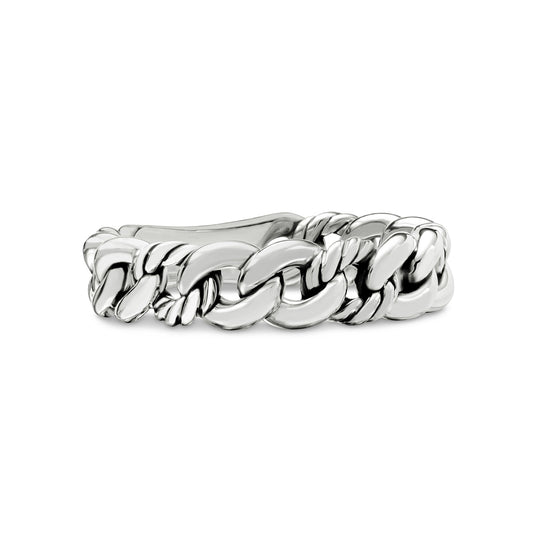 Belmont® Curb Link Band Ring In Sterling Silver, 5mm