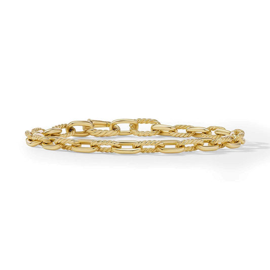 Madison® Chain Bracelet In Yellow Gold, 6mm