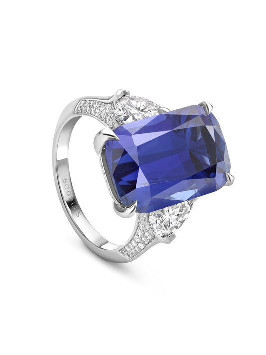 Classic Sapphire Ashoka Ring