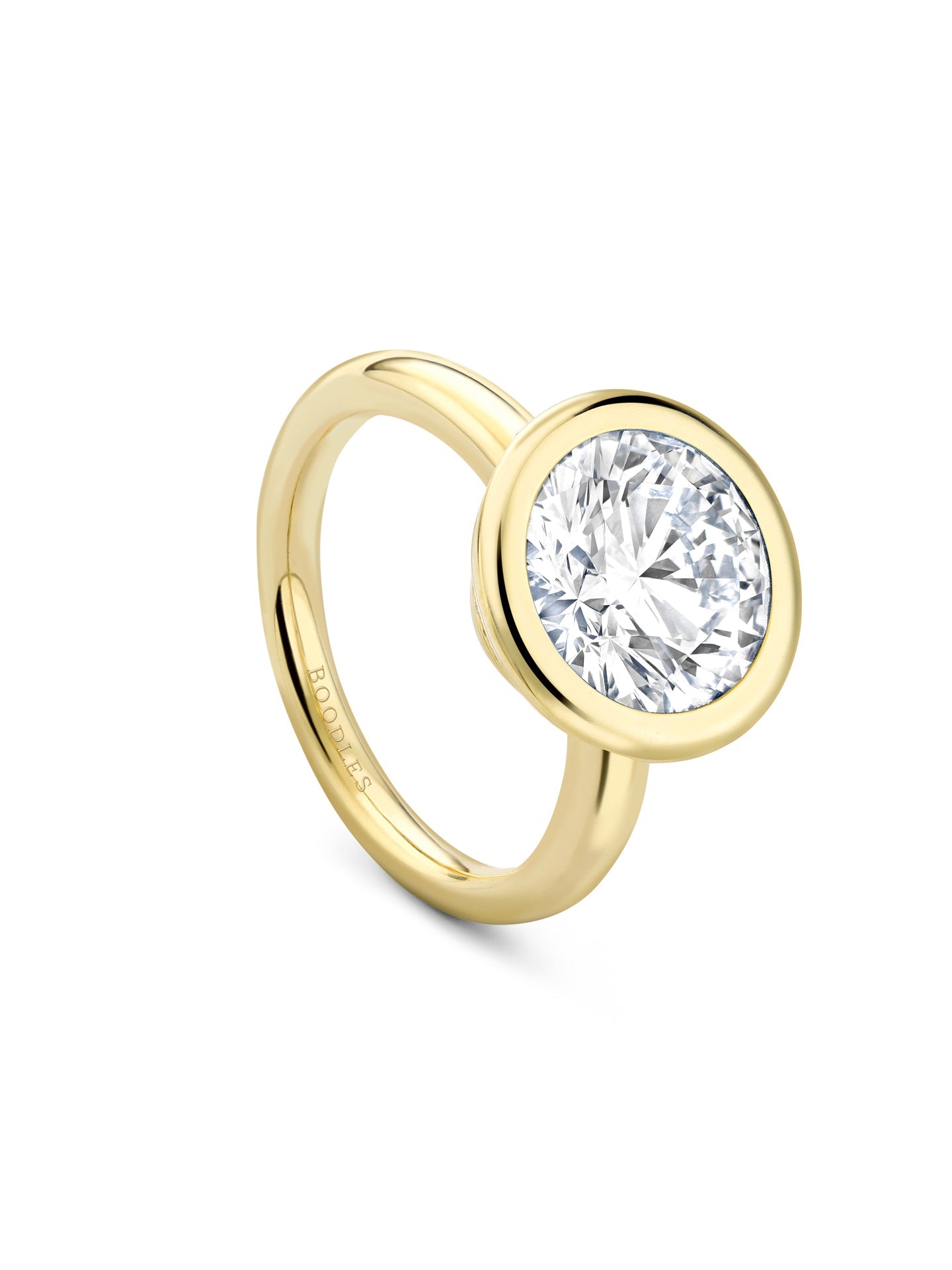 Florentine Round Diamond Ring