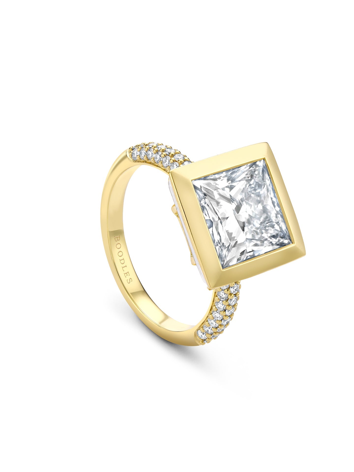 Florentine Princess Cut Diamond Ring