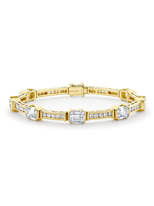 Classic Emerald Cut Diamond Bracelet