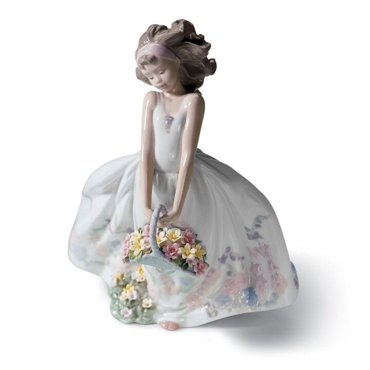 Wild Flowers Girl Figurine