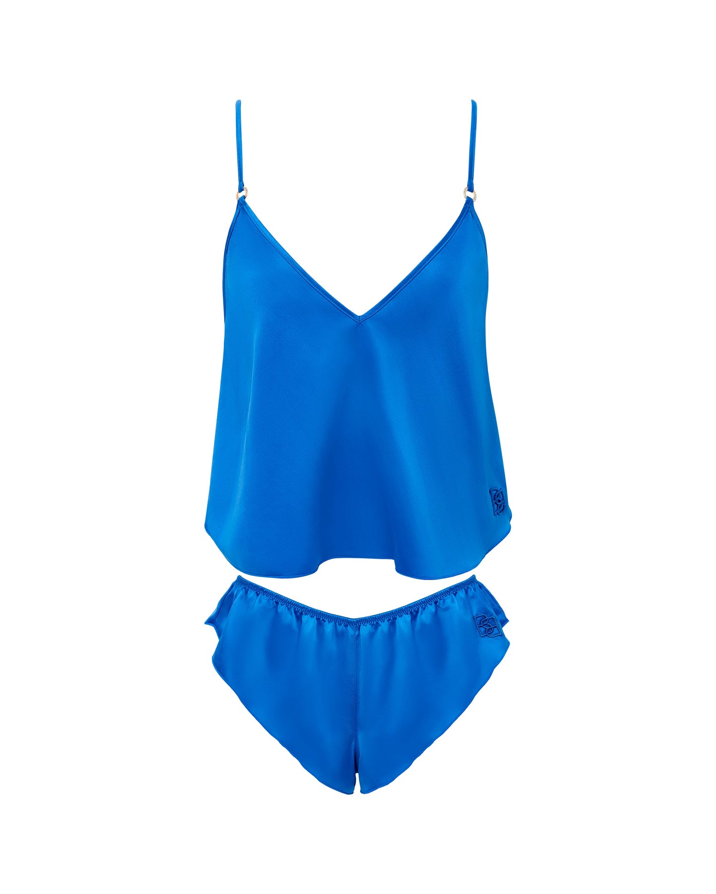 Faye Luxury Satin Cami Top and Short Set