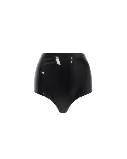 Latex High-waist Hot Pant
