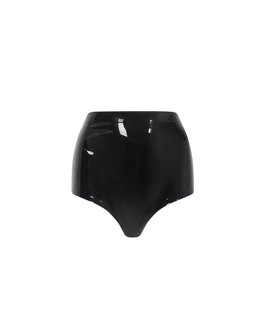 Latex High-waist Hot Pant