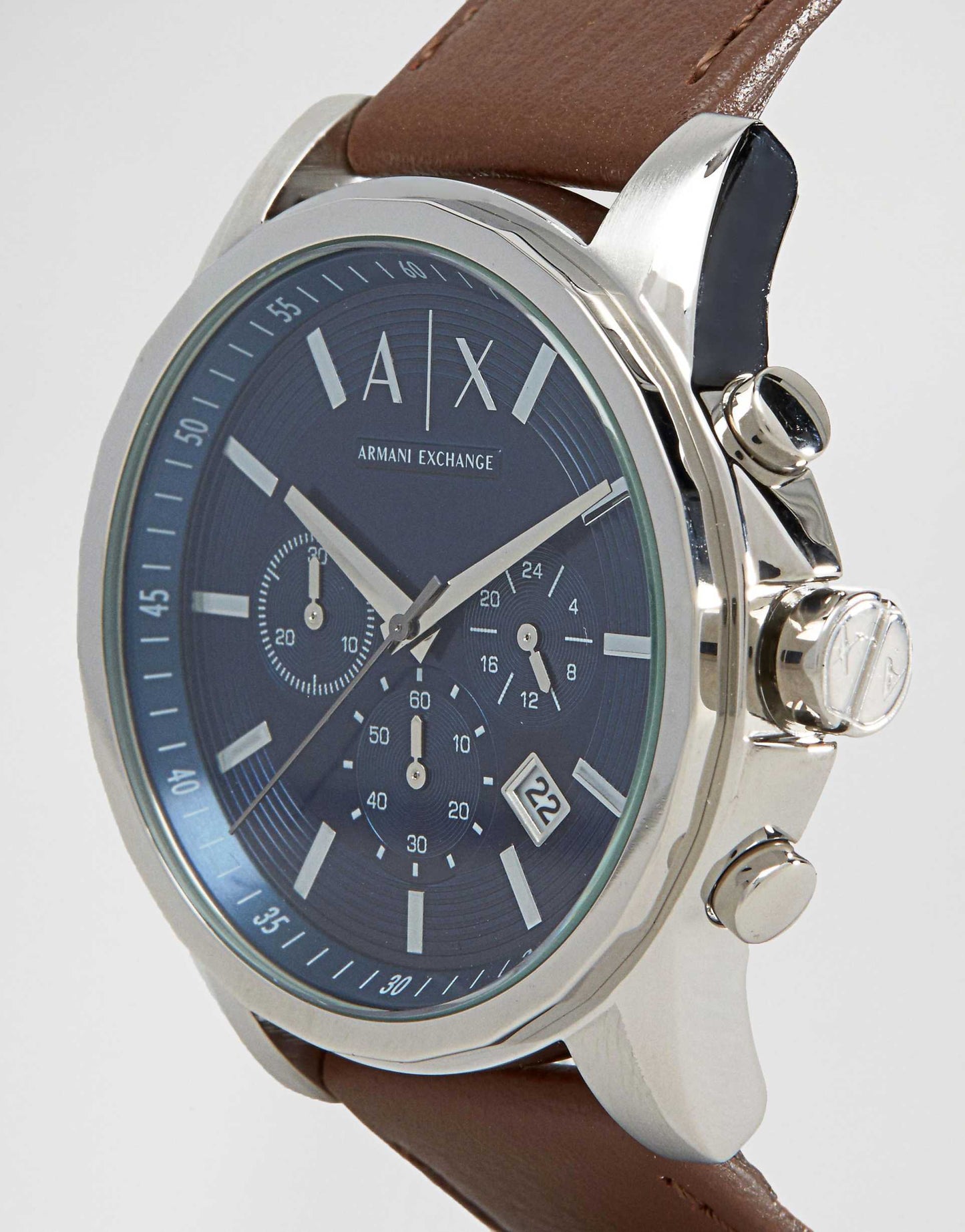 Ax2501 Leather Strap Watch