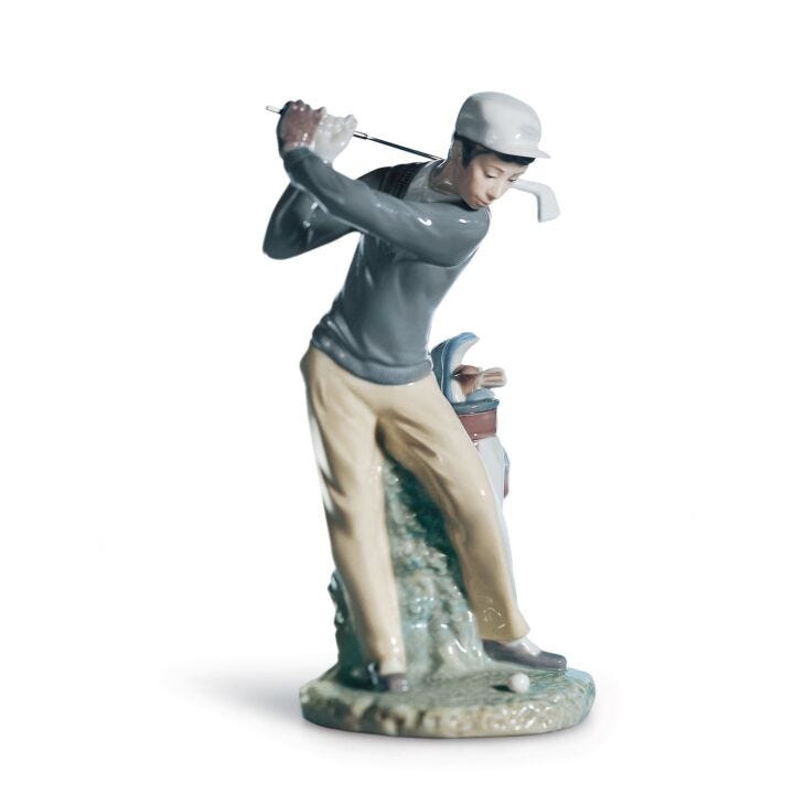 Golfer Man Figurine