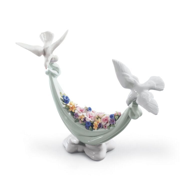 Petals Of Peace Doves Figurine