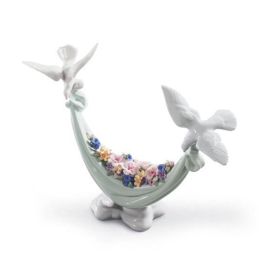 Petals Of Peace Doves Figurine