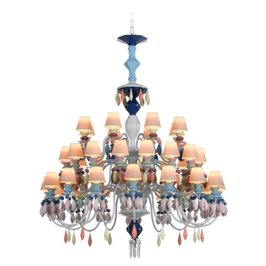 Belle De Nuit 40 Lights Chandelier Multicolor