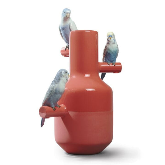 Parrot Parade Vase