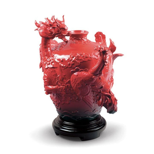 Dragon And Phoenix Vase