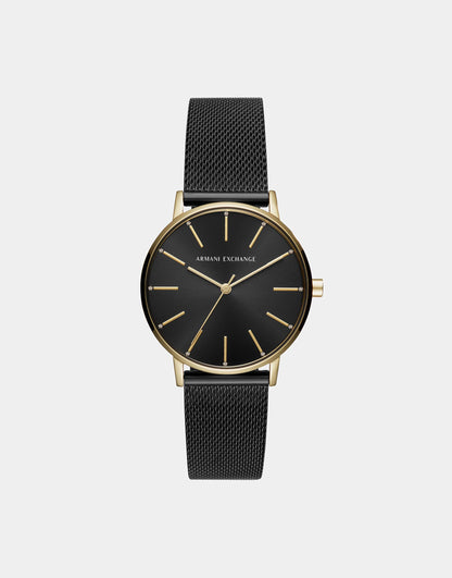 Ax5548 Mesh Watch In Black