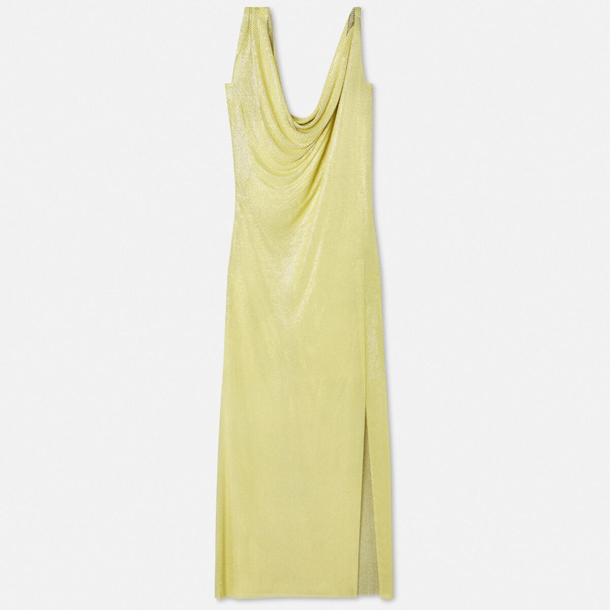 Draped Metal Mesh Gown