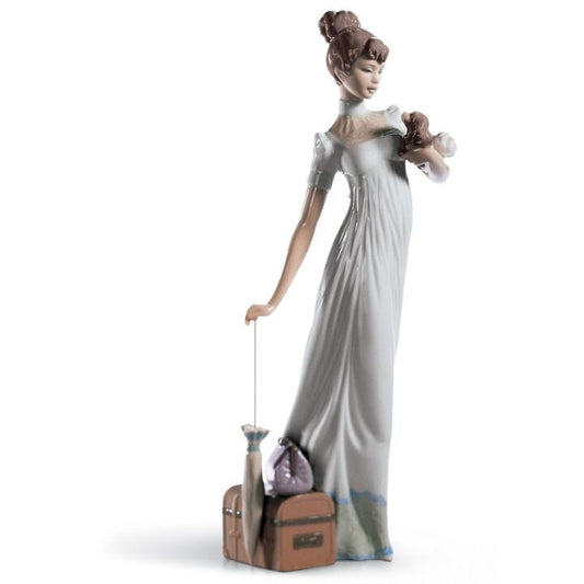 Traveling Companions Woman Figurine