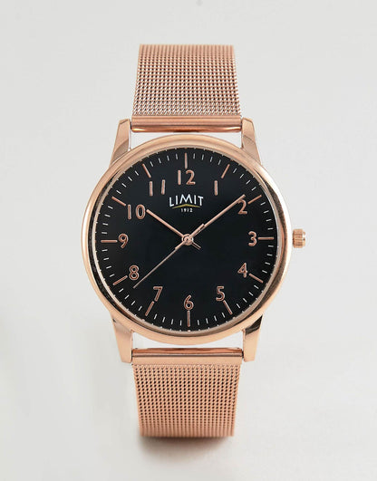 Mesh Stainless Steel Bracelet Watch With Dial