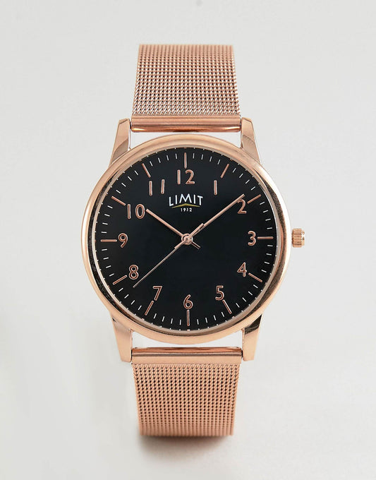 Mesh Stainless Steel Bracelet Watch With Dial