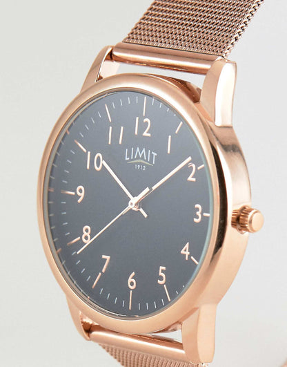 Mesh Stainless Steel Bracelet Watch With Dial