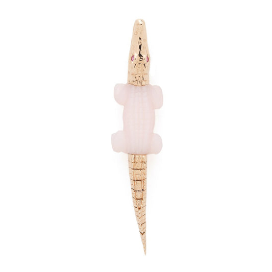 Alligator Pink Opal Bite Earring