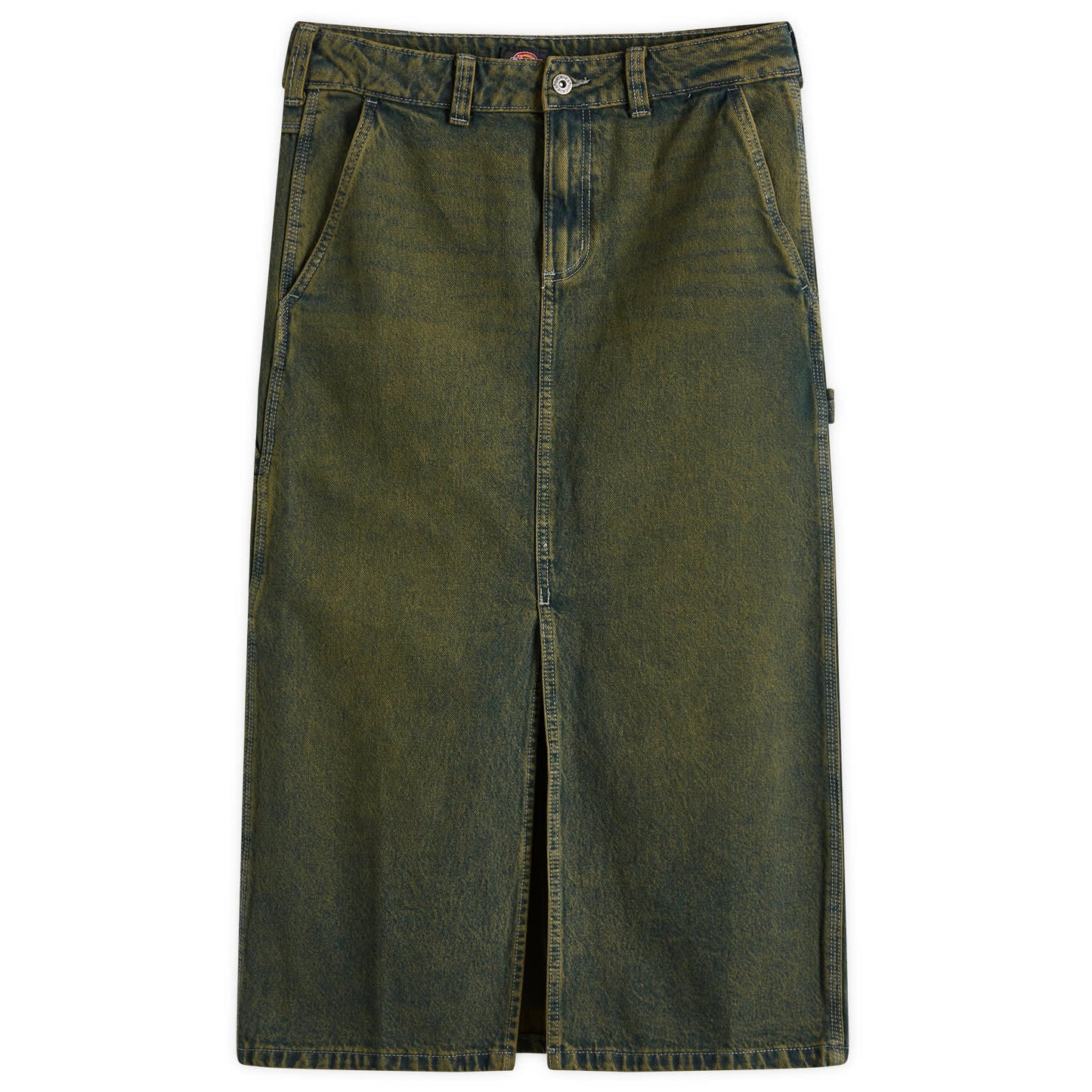 Midi Denim Carpenter Skirt