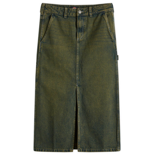 Midi Denim Carpenter Skirt