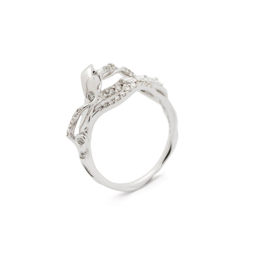 Diamond Exhale Stackable Ring