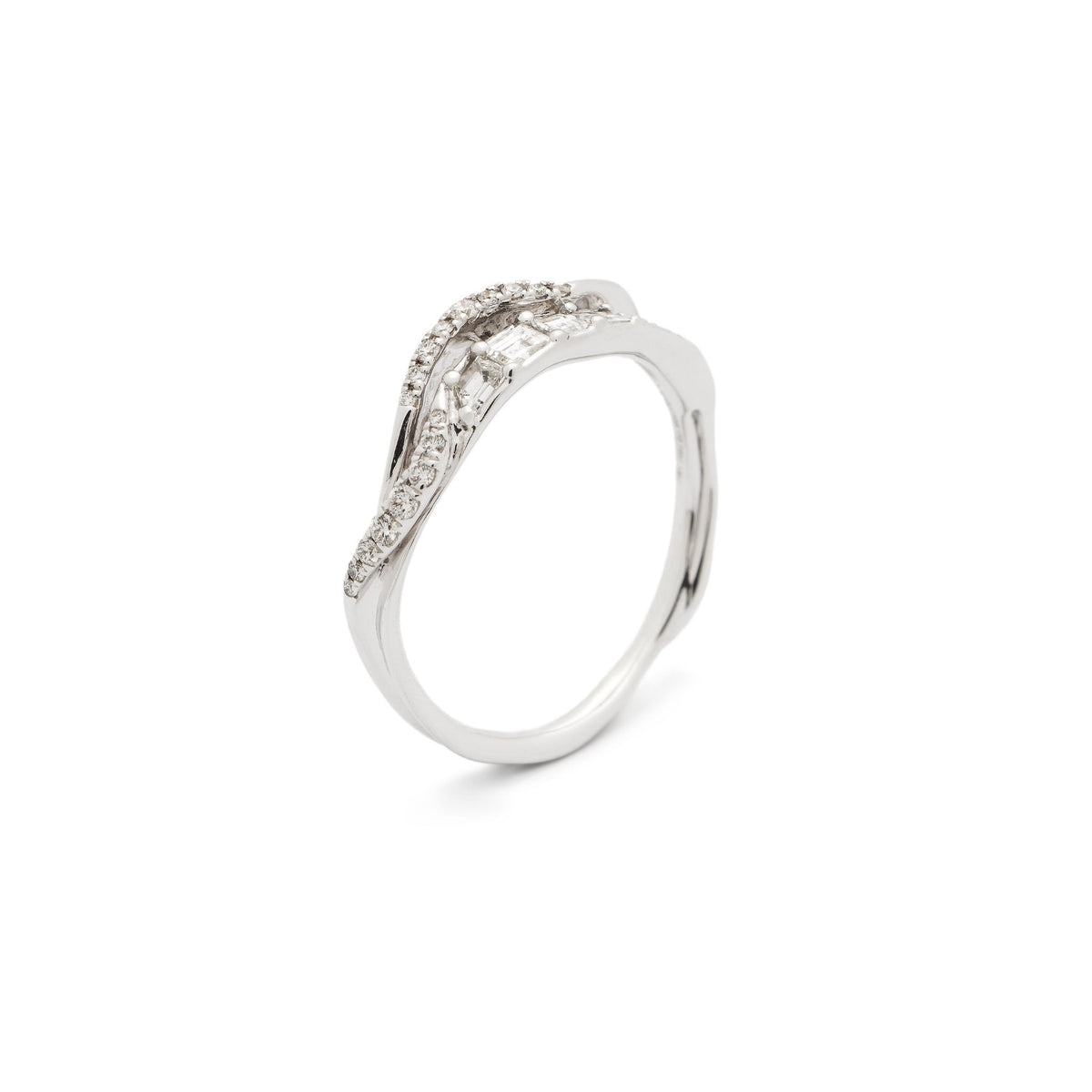 Diamond Inhale Stackable Ring