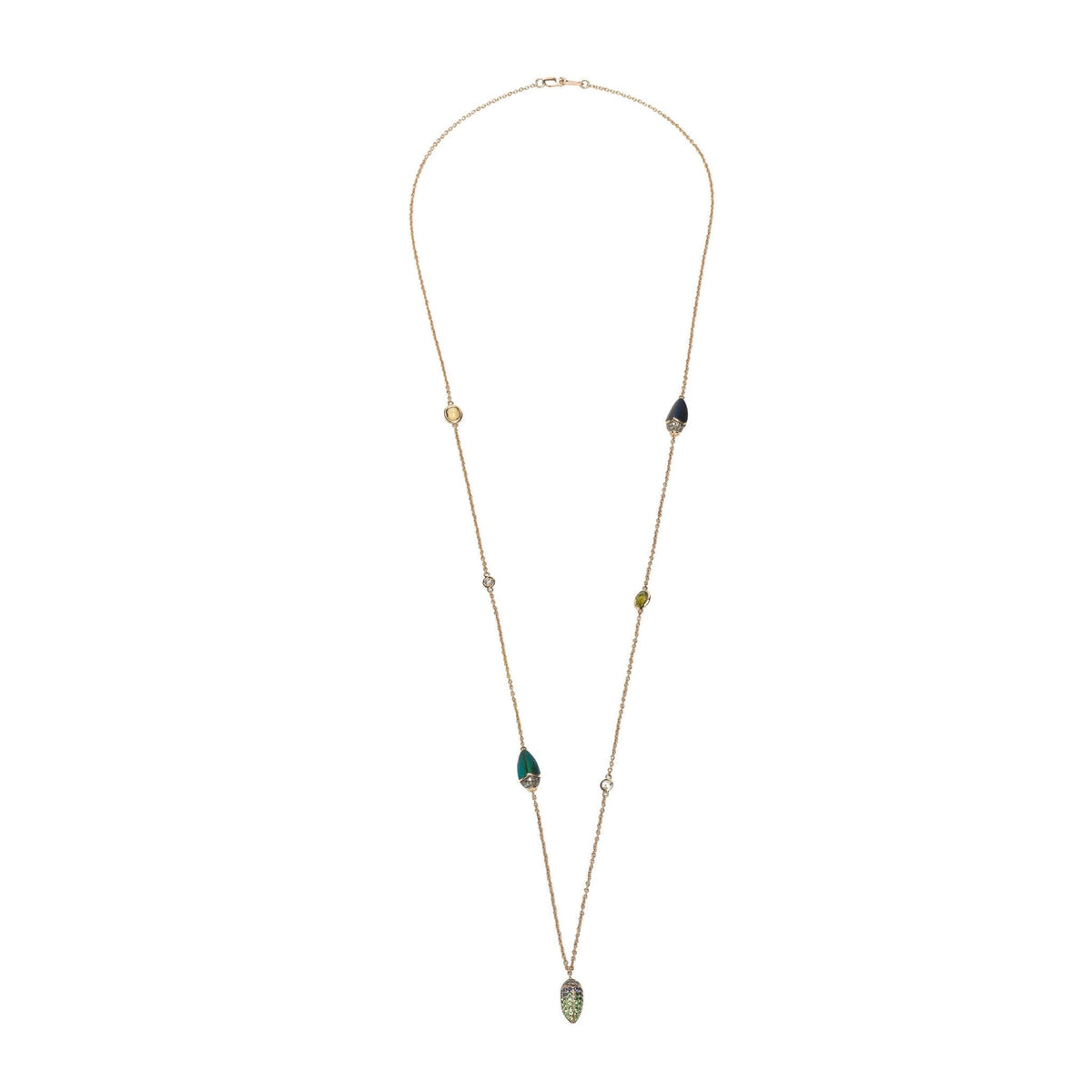 Scarab Trio Necklace