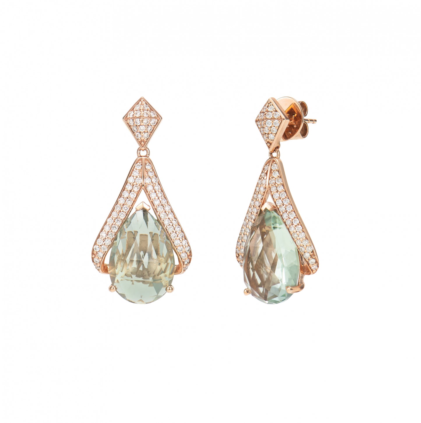 Mint Quartz Drop Earring