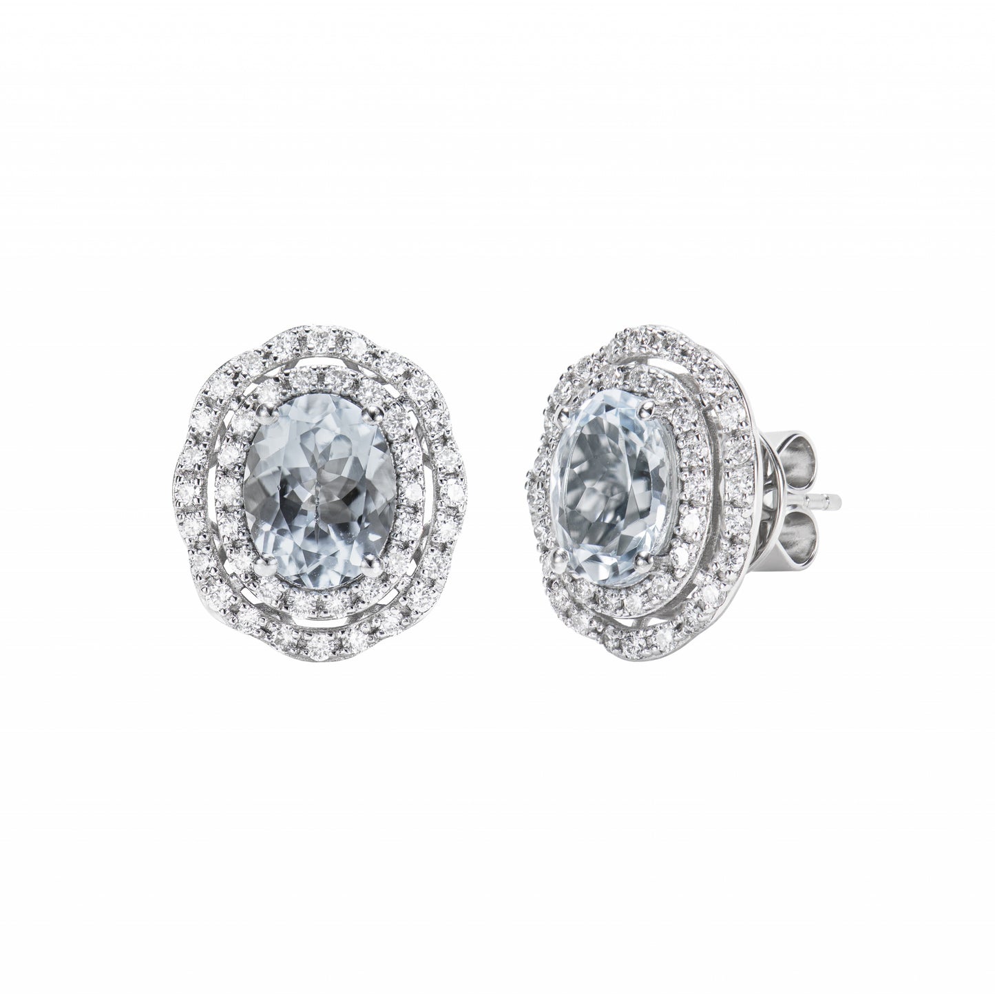 Aquamarine Stud Earring