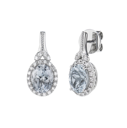 Aquamarine Drop Earring