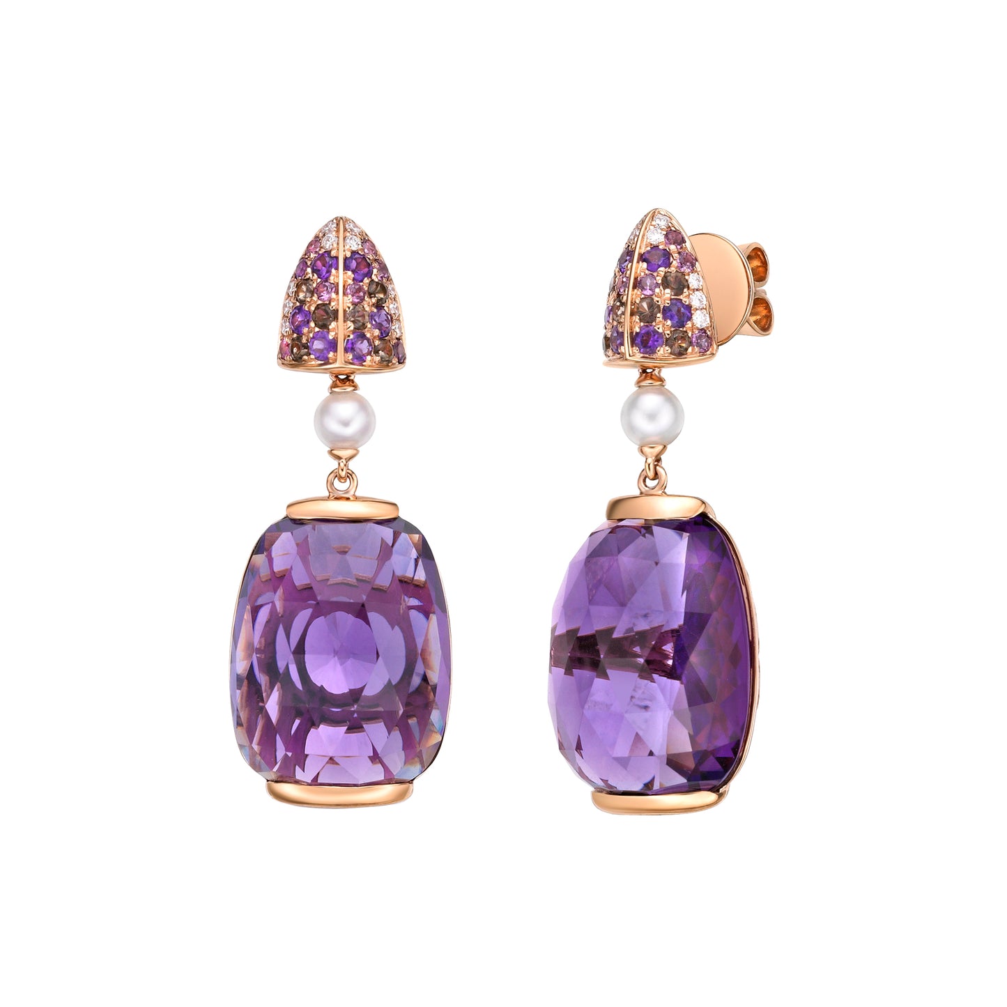 Amethyst Drop Earring