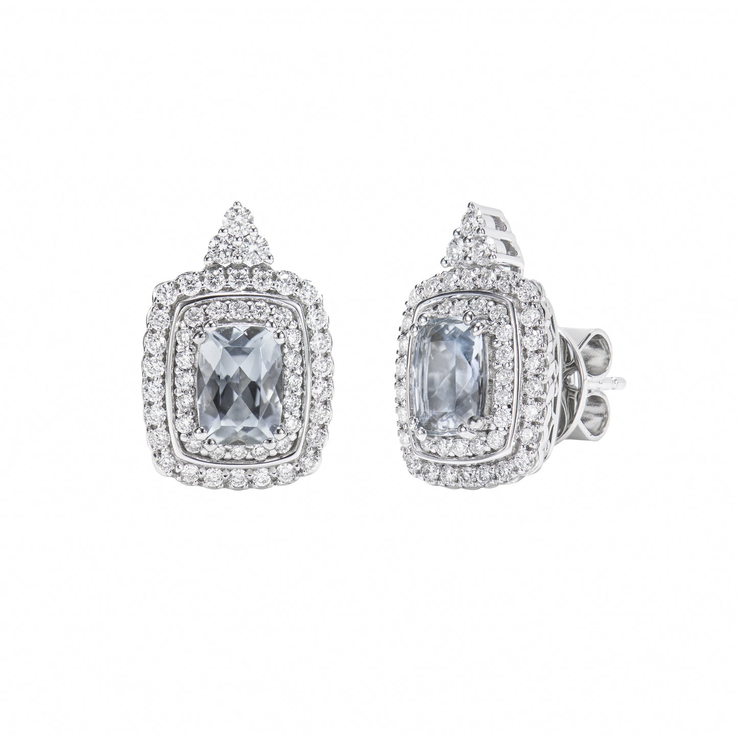 Aquamarine Stud Earring