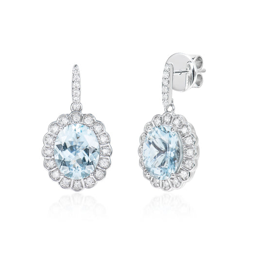 Aquamarine Drop Earring