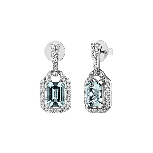 Aquamarine Drop Earring