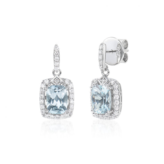 Aquamarine Drop Earring